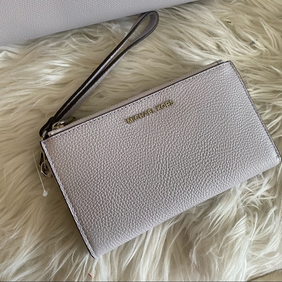 New Michael Kors jet set large double zipper wristlet wallet - Picture 5 of 12